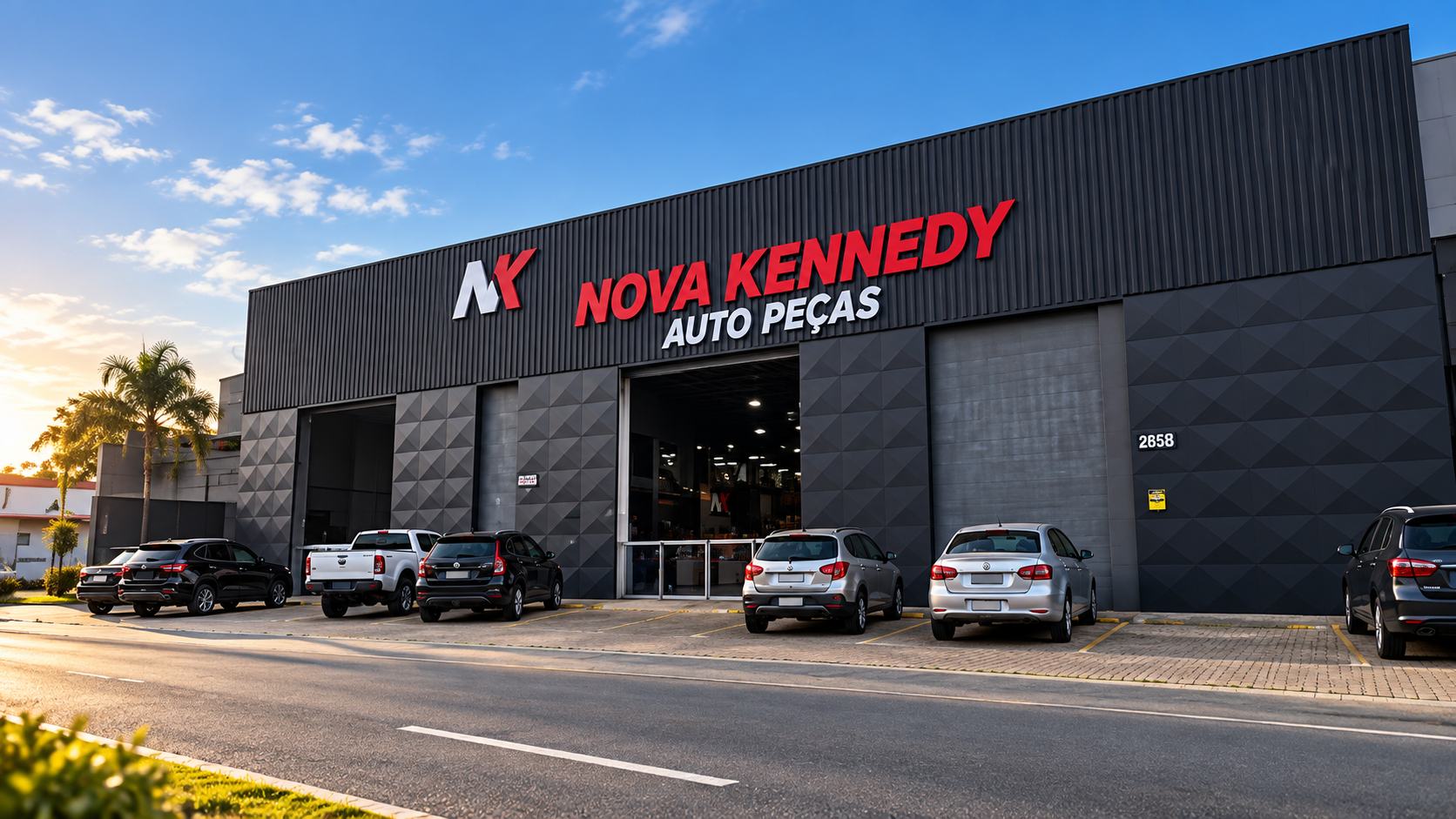 Fachada da loja Nova Kennedy Auto Peças